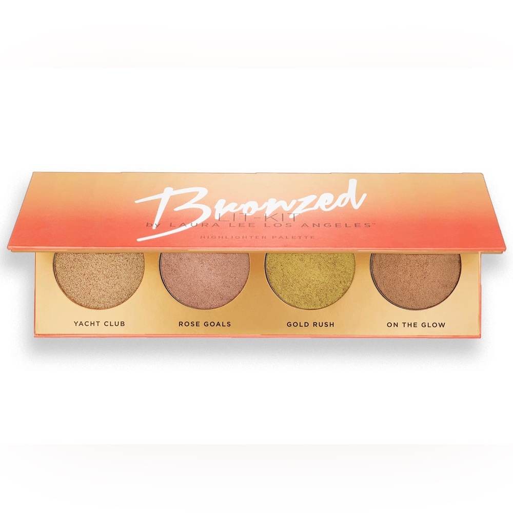 New! LAURA LEE Los Angeles Bronzed Lit Kit Bronzer Highlighter Palette